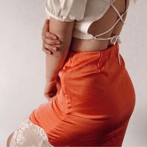 Aritzia Wilfred Sonnet Skirt in Fresco Pink